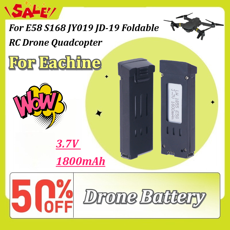 Eachine Drone E58 - Yeni 3.7V 1800mAh Şarj Edilebilir Lityum