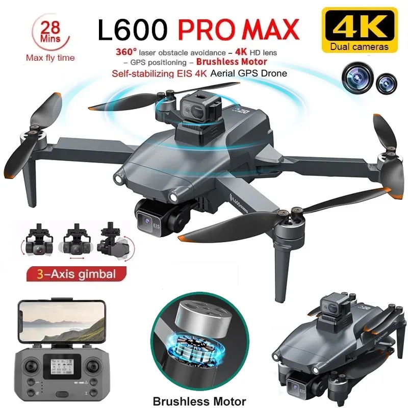 Drone Cinematic - L600 PRO MAX GPS Drone Profesyonel