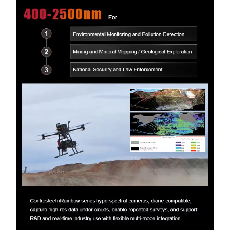 1200 Bantlı Hafif 400-1000nm D - Drone Agriculture Monitoring incelemesi ve fiyatı